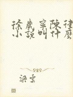 徐岁宁陈律什么小说叫什么名字