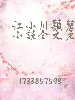 江小川颖儿穿越小说全文免费阅读