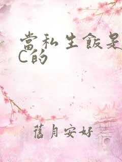 当私生饭是要挨C的