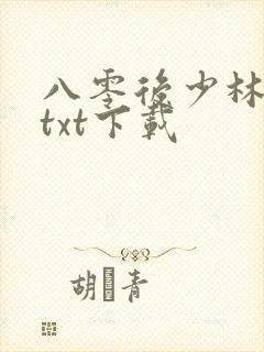 八零后少林方丈txt下载