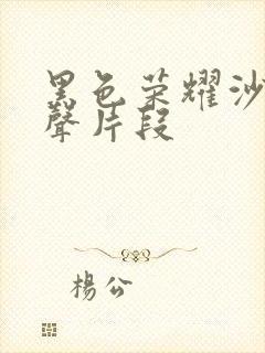 黑色荣耀沙发原声片段