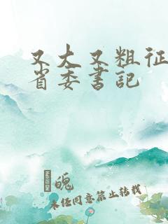 又大又粗征服女省委书记