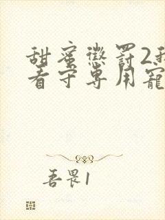 甜蜜惩罚2我是看守专用宠物