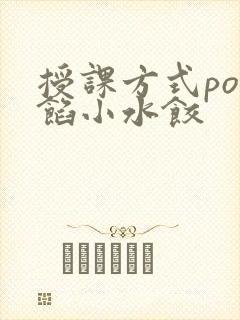 授课方式po肉馅小水饺