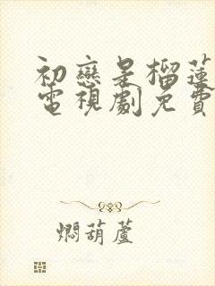 初恋是榴莲先生电视剧免费观看