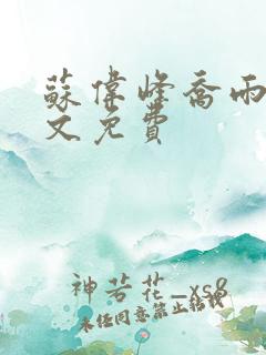 苏伟峰乔雨珊全文免费