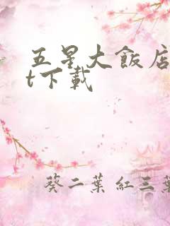 五星大饭店txt下载