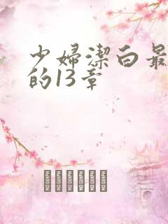 少妇洁白最刺激的13章