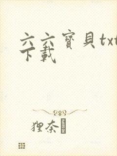 六六宝贝txt下载