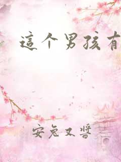 这个男孩有点野