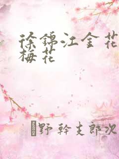 徐锦江金花瓶楷梅花