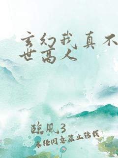 玄幻我真不是盖世高人
