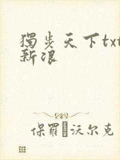 独步天下txt新浪