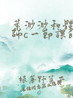 叶渺渺和体育老师c一节课的作文