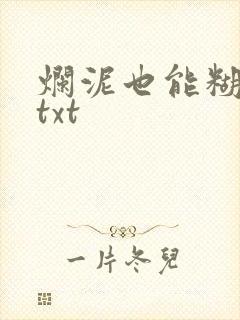 烂泥也能糊上墙txt