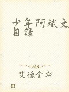 少年阿斌文说读目录