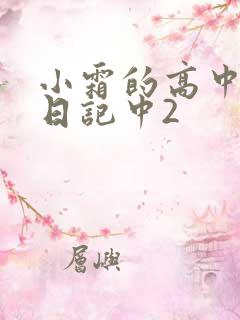 小霜的高中成长日记中2