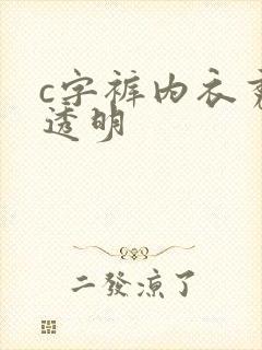 c字裤内衣秀全透明