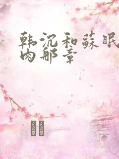 韩沉和苏眠的肉肉那章