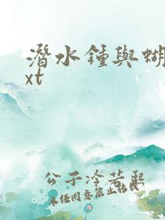 潜水钟与蝴蝶txt