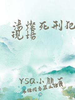 汤灿死刑犯枪决现场