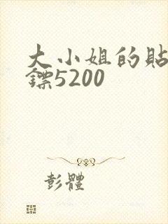 大小姐的贴身保镖5200
