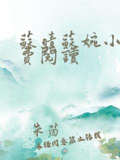 苏晴苏婉小说免费阅读