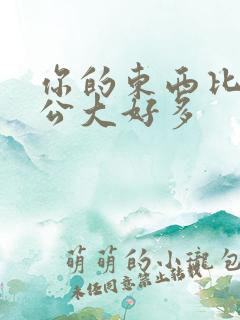 你的东西比我老公大好多