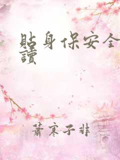 贴身保安全文阅读