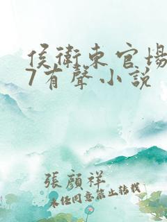 侯卫东官场笔记7有声小说