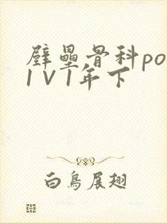 壁垒骨科pop1∨1年下