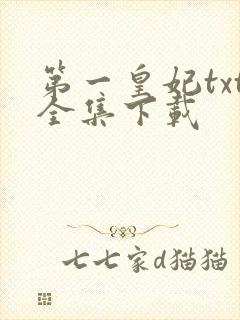 第一皇妃txt全集下载