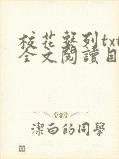 校花系列txt全文阅读目录