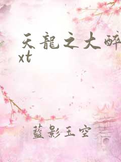 天龙之大醉侠txt