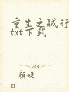 重生之贼行天下txt下载