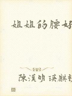 姐姐的腰好软