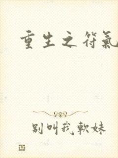 重生之符气冲天