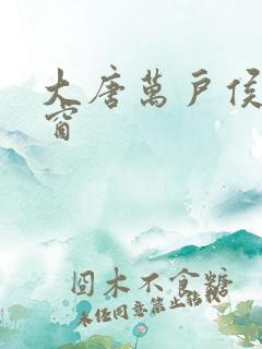 大唐万户侯无弹窗