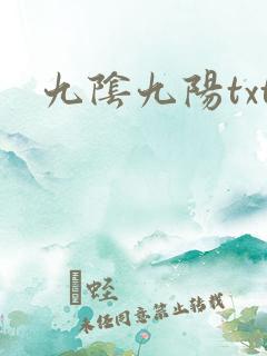 九阴九阳txt