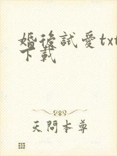 婚后试爱txt下载