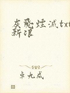灰飞烟灭txt新浪