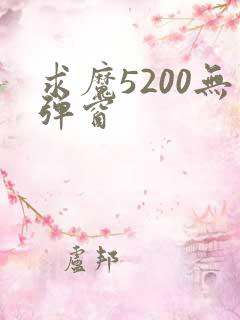 求魔5200无弹窗