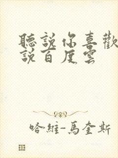 听说你喜欢我小说百度云