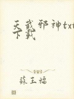 天武邪神txt下载