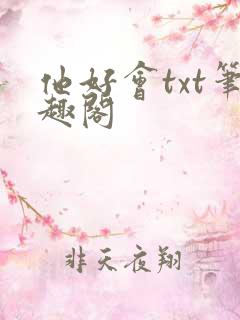 他好会txt笔趣阁