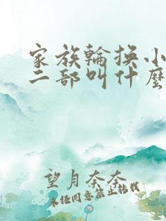 家族轮换小说第二部叫什么名字