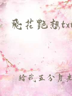 飞花艳想txt
