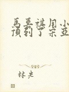 马嘉祺用小小马顶到了宋亚轩