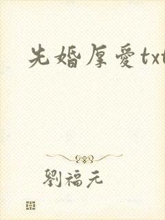 先婚厚爱txt