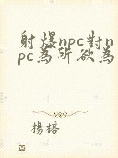 射爆npc对npc为所欲为的世界